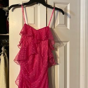 Brand new hot pink cute cute betsey johnson dress